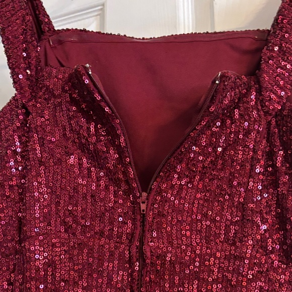 Speechless Deep Red Sequin Dress - Picture 8 of 11